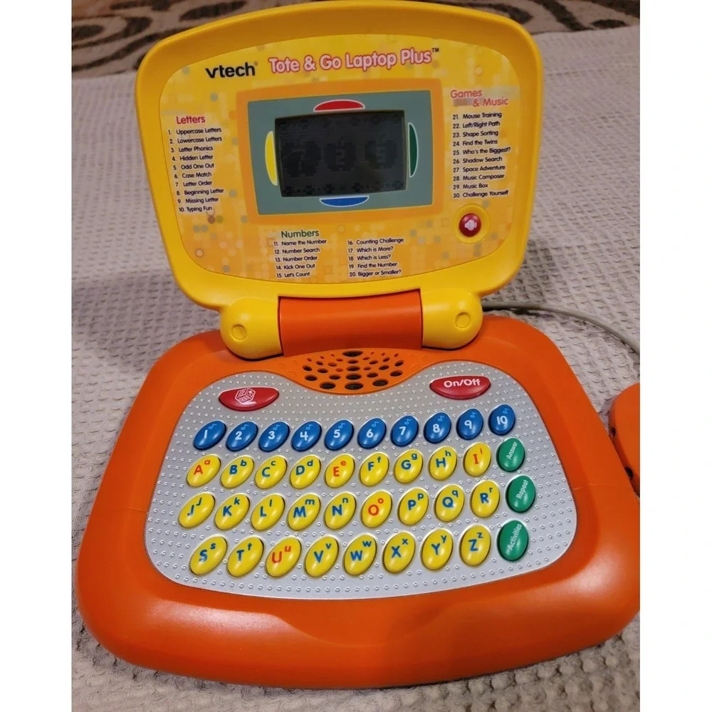 VTECH TOTE & GO LAPTOP PLUS Preschool Learning System Popular Orange/YellowModel
